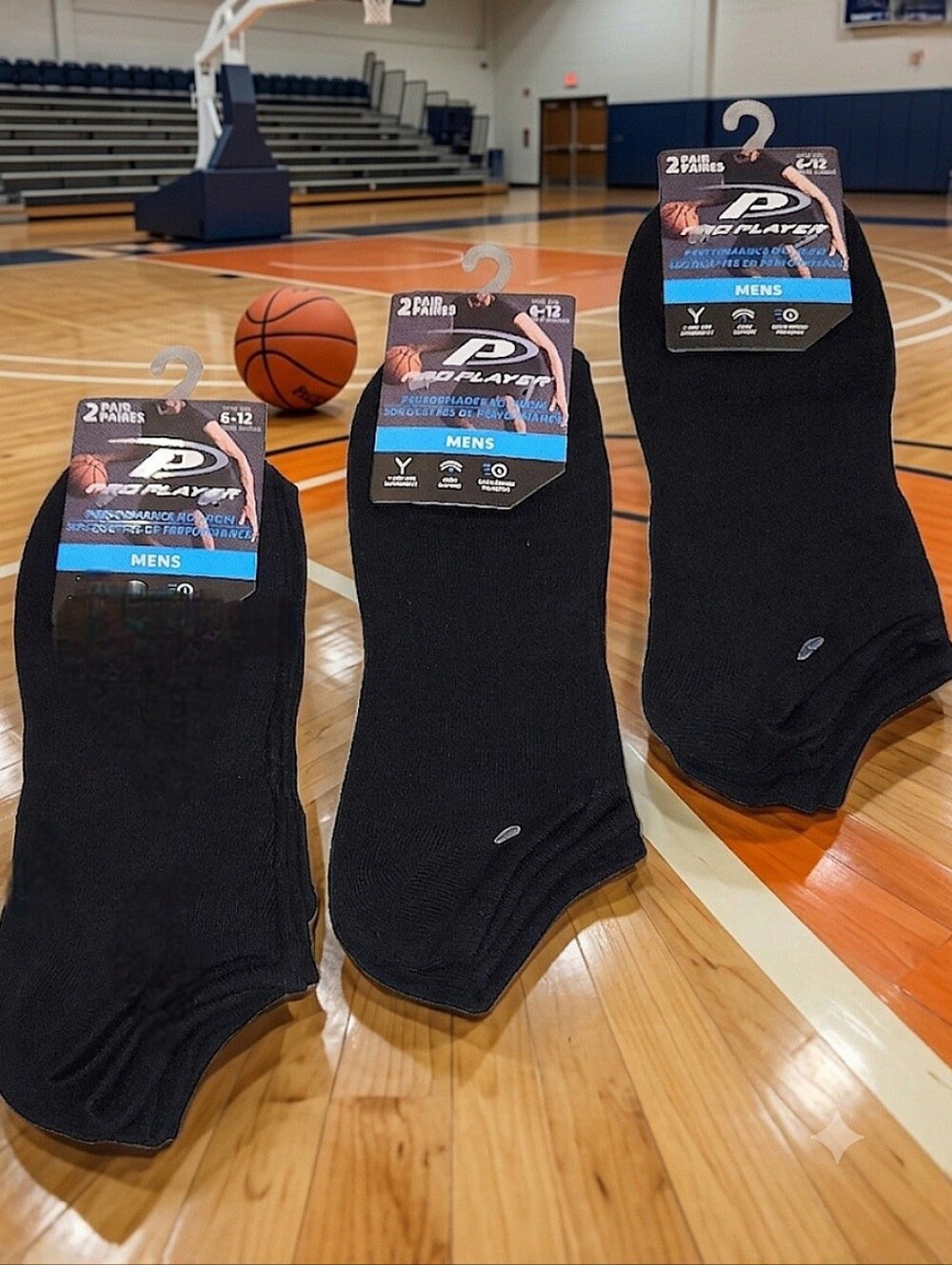 6 Pair Performance No Show Socks